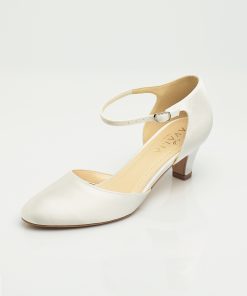 Brudskor från Bianco evento, Avalia shoes, vita brudskor, Ivory brudskor, brudskor i spets, brudskor i satin