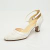 Brudskor från Bianco evento, Avalia shoes, vita brudskor, Ivory brudskor, brudskor i spets, brudskor i satin