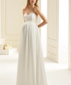 Brudklänning från Bianco Evento, Brudkjole, Brudklänning i Spets, brudklänning Chiffong, brudklänning i Tyll