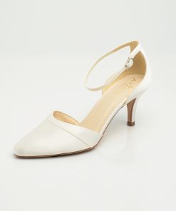 Brudskor från Bianco evento, Avalia shoes, vita brudskor, Ivory brudskor, brudskor i spets, brudskor i satin