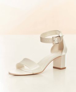 Brudskor från Bianco evento, Avalia shoes, vita brudskor, Ivory brudskor, brudskor i spets, brudskor i satin