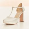 Brudskor från Bianco evento, Avalia shoes, vita brudskor, Ivory brudskor, brudskor i spets, brudskor i satin
