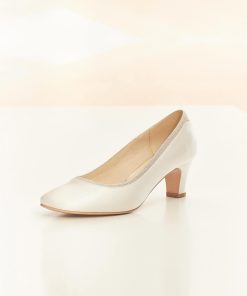 Brudskor från Bianco evento, Avalia shoes, vita brudskor, Ivory brudskor, brudskor i spets, brudskor i satin