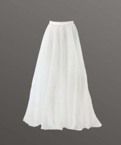 Tvådelad brudklänning med romantisk A-linjekjol i glittrande tyll från Jolie Bridals Mix & Match-kollektion.